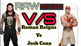 Roman Reigns VS John Cena ll RAW ll Who is won this match ll.            #WWECHAMPION