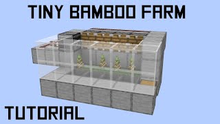 Building a Tiny Bamboo Farm in 3 minutes I Minecraft