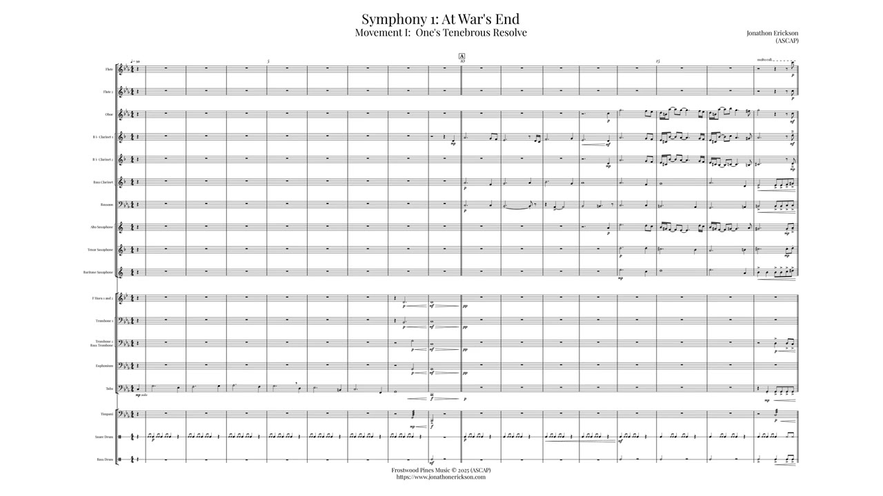 Symphony 1: At War's End - Movement I: One's Tenebrous Resolve