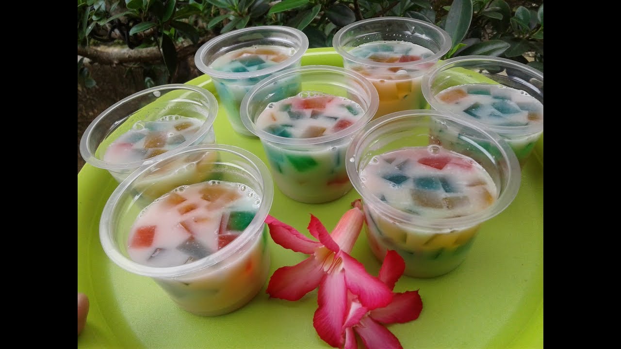 Resep Puding Mozaik Cup Untuk Jualan Kumpulan Montase 