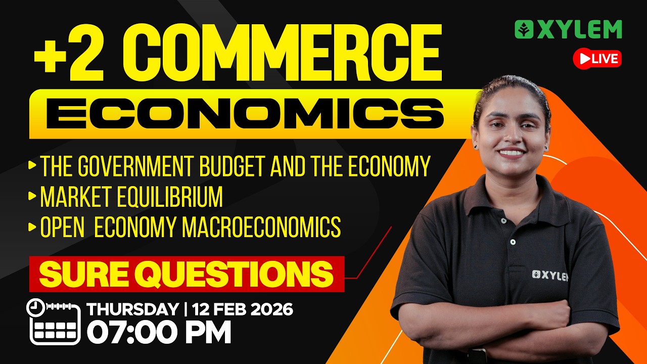 Plus Two Commerce Model Exam - Economics | Sure Questions | Xylem Plus Two Commerce