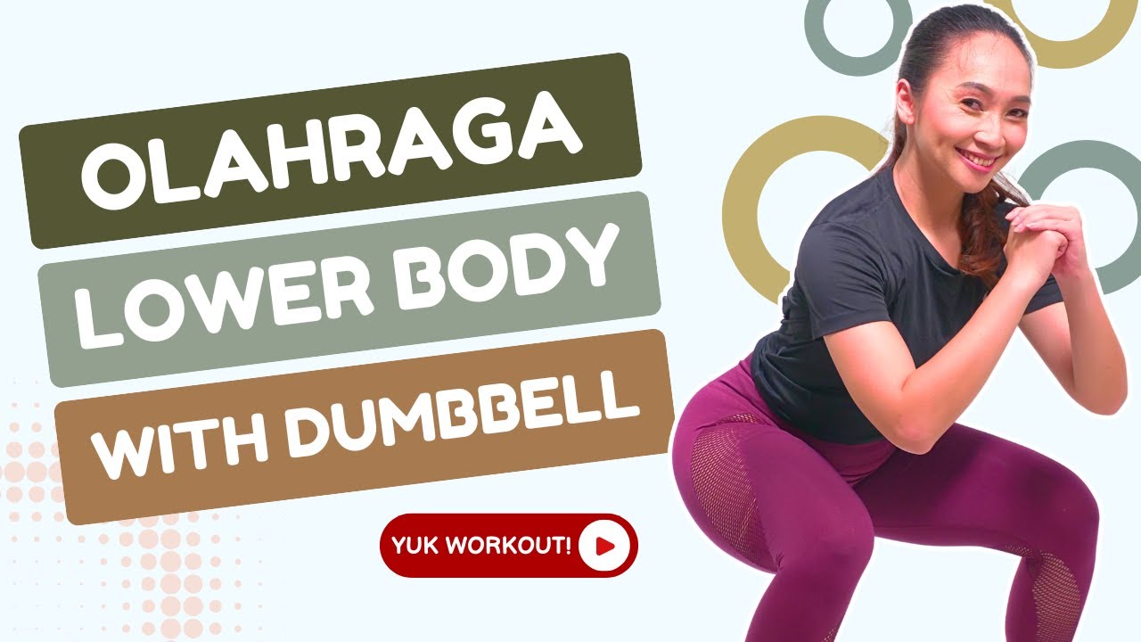 OLAHRAGA PAKAI DUMBBELL! 10 Menit Melatih Otot Paha dan Bokong Pemula | Workout Ringan Dirumah