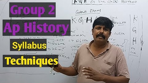 Appsc: Ap History...Mains.. syllabus....preparation techniques