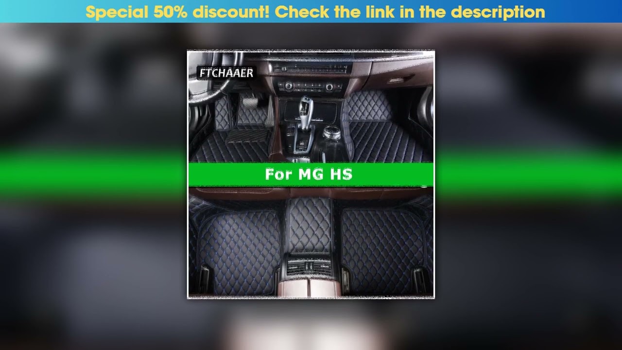 Editor’s Choice FTCHAAER Custom Car Floor Mats For MG HS Auto Carpets Foot Coche Accessorie••••••••