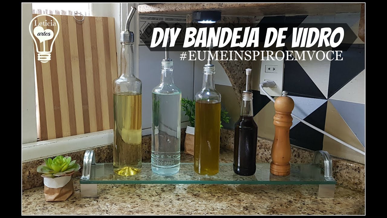 DIY BANDEJA DE VIDRO #MEINSPIROEMVOCE COM LIDY ALMEIDA