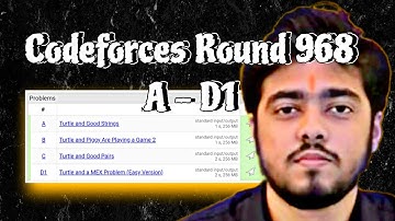 CODEFORCES ROUND 968 (Div. 2)