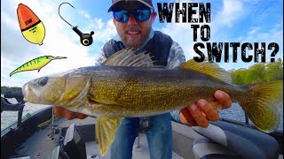 When To Switch Lure  Walleye Fishing