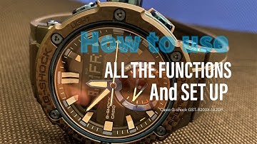 Casio G-shock GST-B200X-1A2DR review & tutorial on how to set up all the functions | Emer Roldan