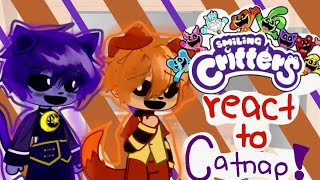 SMILING CRITTERS REACT TO CATNAP!|| poppy playtime chapter 3.