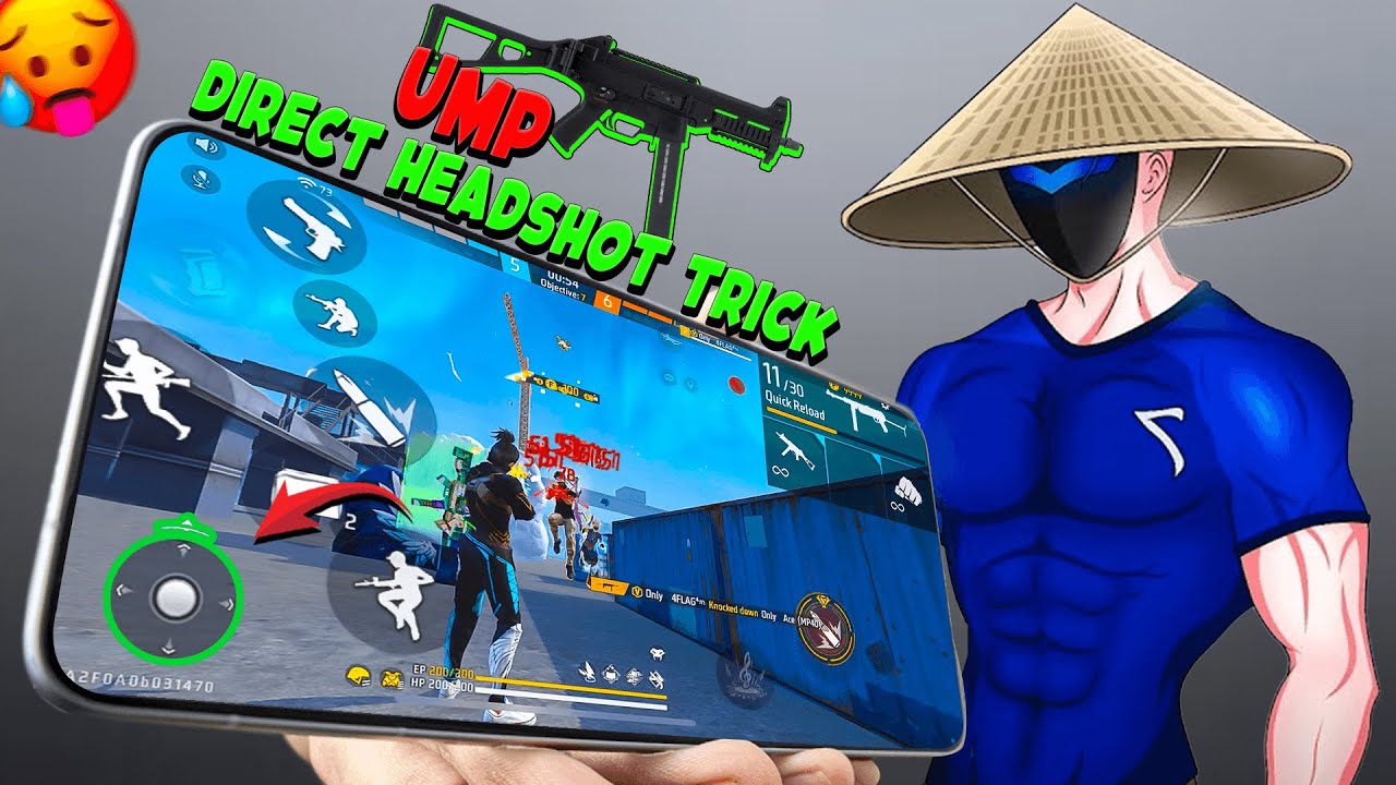 Use These UMP Joystick + No Recoil Headshot Tricks 💀☠️ | SMG Headshot Tricks in Free Fire!!