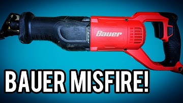 Red Flags on my New Bauer Reciprocating Saw