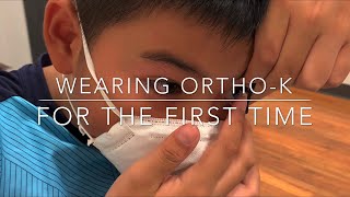 My first time wearing Ortho-K.