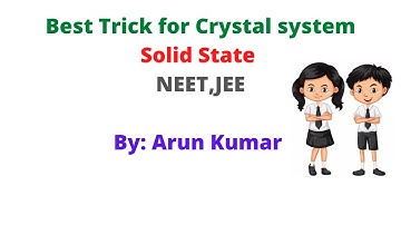 Simple trick to remember 7 crystal systems & formula to calculate density | Solid State | Chemistry