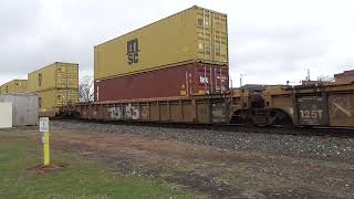 UP Power On A CSX Stack Train