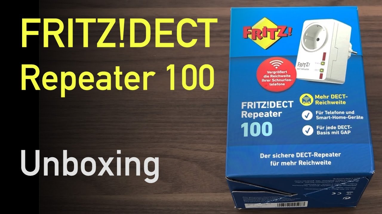 Fritz!Dect Repeater 100 - Unboxing YouTube 