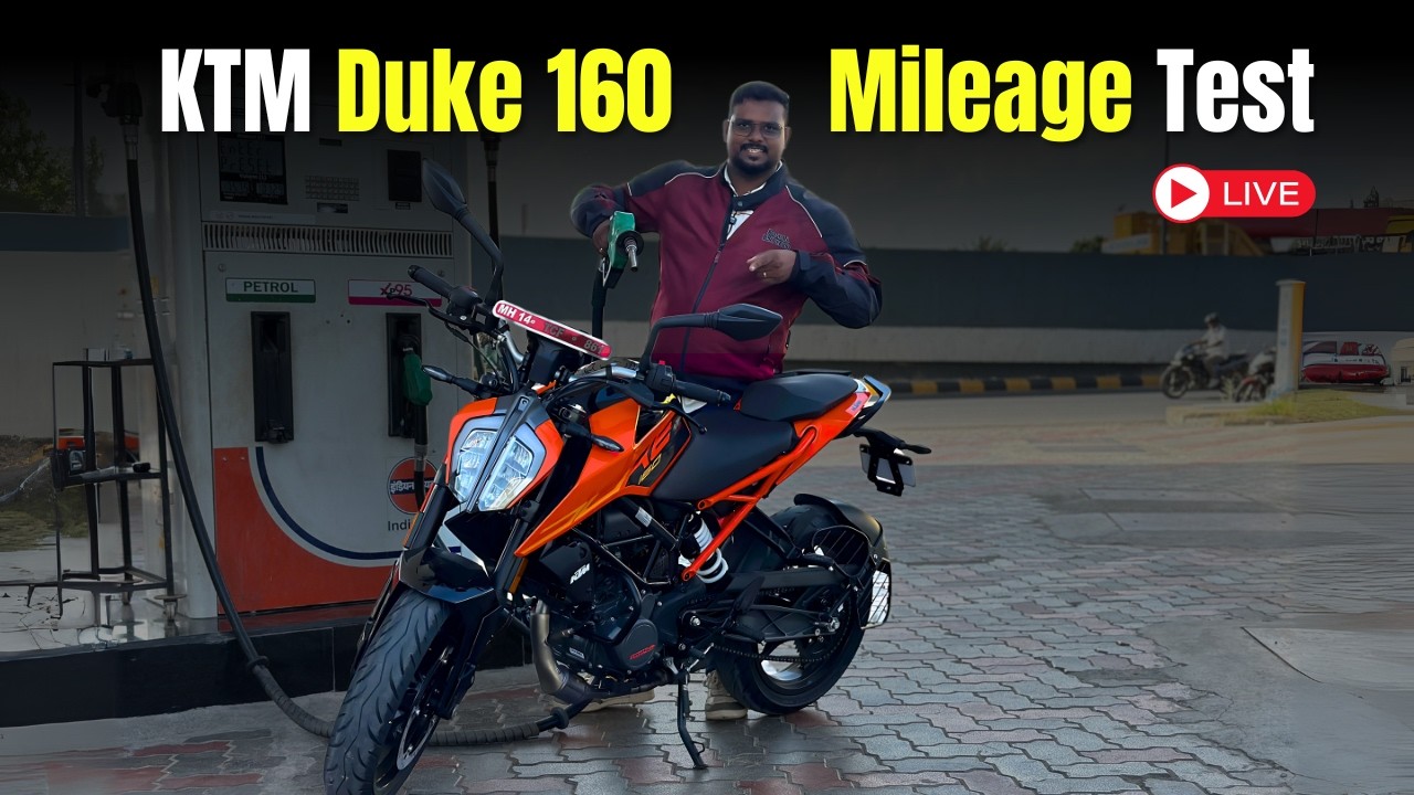 🔥 India’s First KTM Duke 160 Mileage Test |  🚀  Top Speed Ride Review Tamil
