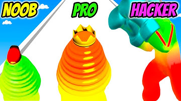 Slimy Runner 3D - NOOB vs PRO vs HACKER