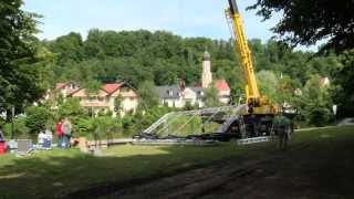Auf Gehts Zum Flussfestival Wolfratshausen 2015 Aufbau Der Flussbühne