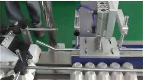 buy cheap automtic loading and unloading egg box label applicator machine