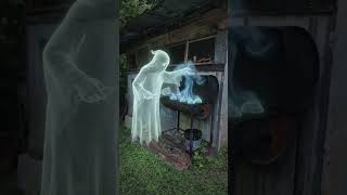 Ghost  Cooking Ghost Food On Grill #ghosts #food #grill #ai #aivideo #aishorts