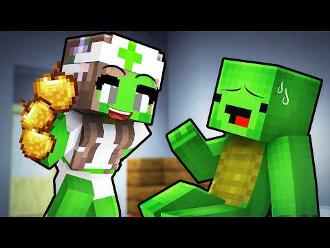 Mikey Girl Became Nurse - Maizen Minecraft Animation