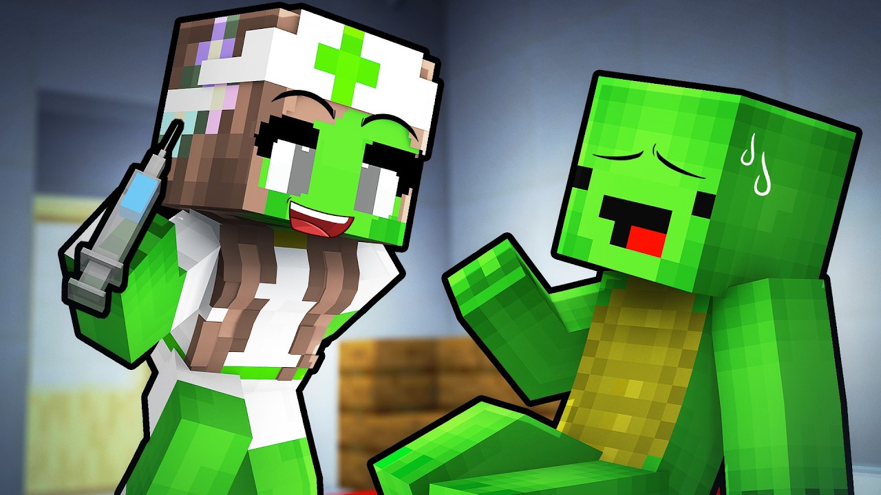 Mikey Girl Became Nurse - Maizen Minecraft Animation