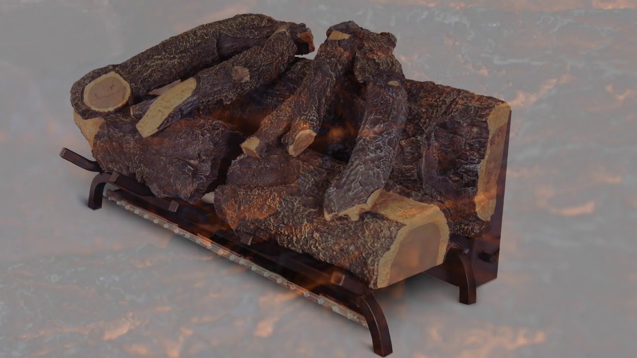 Modern Flames - 26" Sunset Charred Oak Electric Fireplace Log Set Insert - SCO-26EL