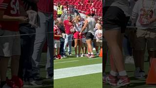 Celebrity Nick Bosa sees his mom before the game #49ers #sanfrancisco49ers #NFL #nflfootball #49ersNews Profile