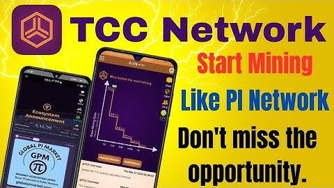 TCC NETWORK New Mining Airdrop STARTING! Like to PI Network.