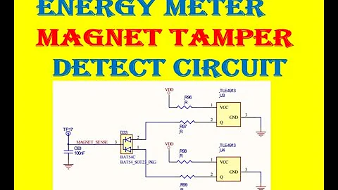 Energy meter tamper detect circuit || magnet tamper || tampering detect circuit