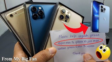 Restoring iphone 6 plus, big fan now iphone 12 pro max to iphone 13 pro max ?