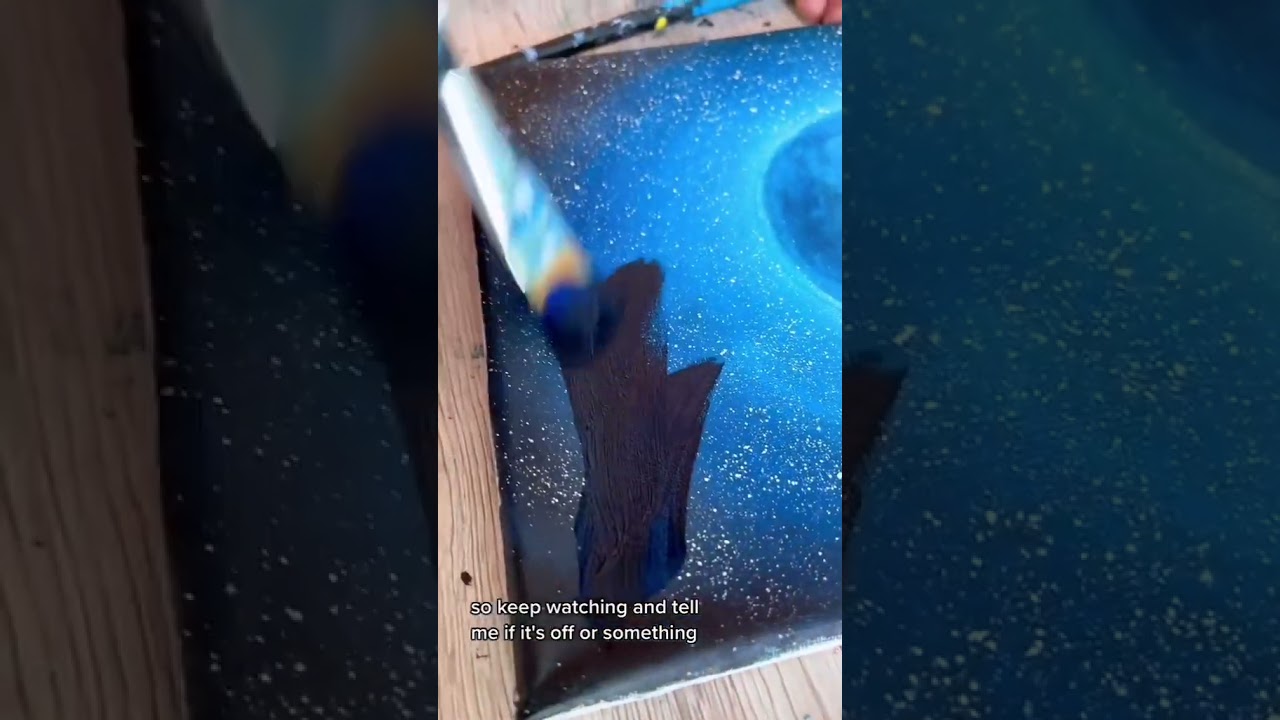 🎨Wailord under the moon painting!