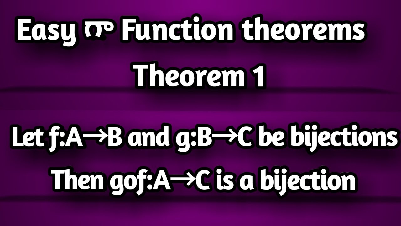 Inter 1st year maths 1Apaper functions theorem1 YouTube