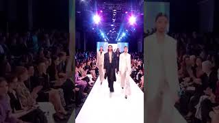 Models showcase stunning outfits down the runway #fashion #catwalk #shorts