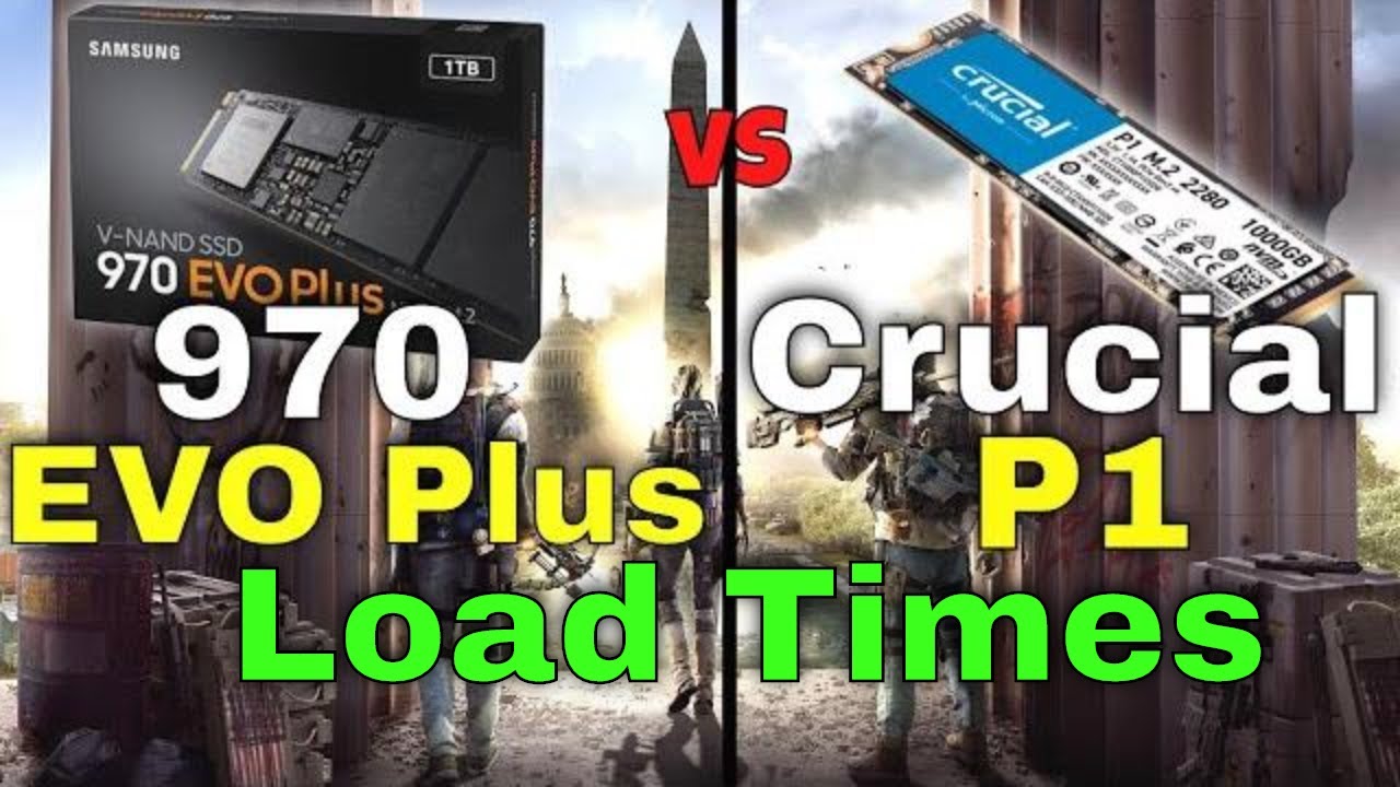 NVMe 970 Plus Crucial P1 Gaming Load Times Comparison in 5 Games - YouTube