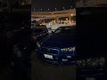 Midnight Blue R34 GTR at Daikoku PA 🔥 #Shorts