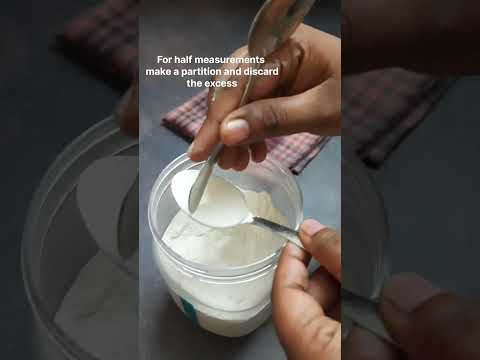 Takaran Gula Halus Dengan Sendok
