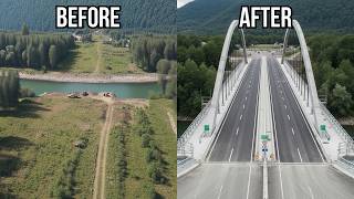 From Foundation to Mega Bridge Complete Construction Process Over the Amazon River