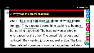 Why was the crowd restless