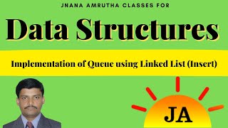 Implementing Queue using Linked List, Linked Queue, Queue Insert