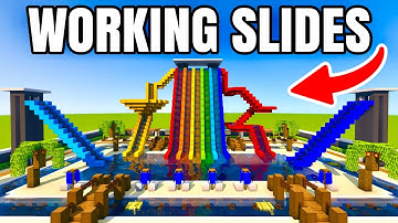 HOW TO MAKE A WORKING WATER PARK in Minecraft