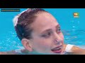 Lara Mechnig (LIE) Solo Free Final Glasgow European Championships 2018