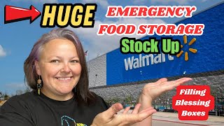 Emergency Food Storage Shop With Me & Haul | Filling Blessing Boxes To Help The Community