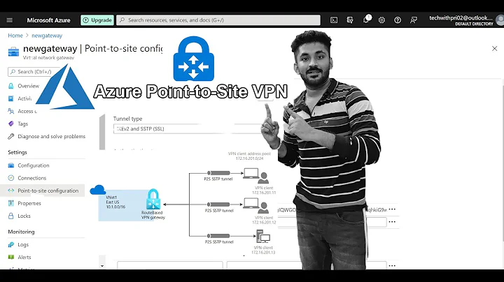 Configure Azure Point To Site (P2S) VPN Configuration