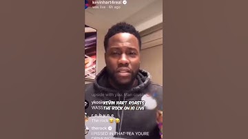 Kevin Hart roasts The Rock on IG live