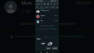 Dark Mode Disable in GB WhatsApp #viralshorts