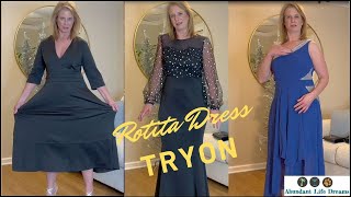 ROTITA Tryon Haul Part 1 Dresses for your Christmas and New Years Parties