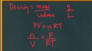 Gas Density Equation Derivation