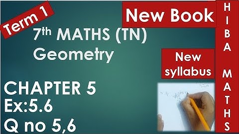 7th maths chapter 5 exercise 5.6 question 5,6 term 1 tn samacheer new book new syllabus