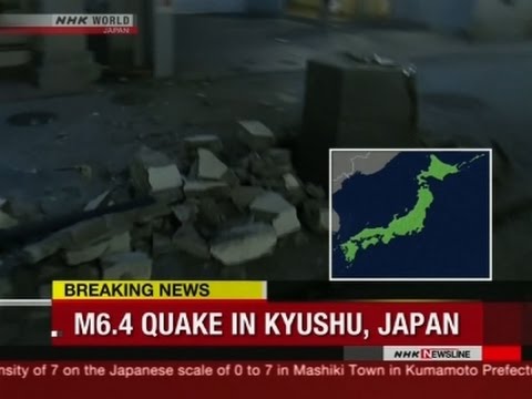 Raw: 6.4-Magnitude Quake Hits Southern Japan